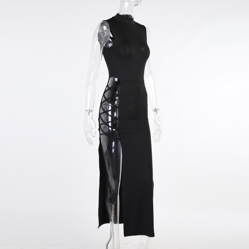 2023 Black Sleeveless Bandage Sexy Dress for Women Club Party Backless Tank Dresses Skinny Elegant Fashion Summer Dress 19378  Apparel & Accessories > Clothing > Dresses 60.99 EZYSELLA SHOP