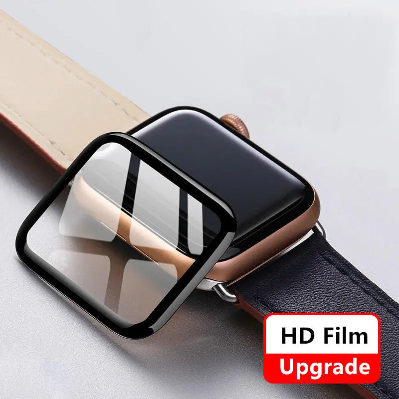 Screen Protector For Apple Watch series 7 45mm 41mm 8 Accessories Soft Glass 9D HD Full Film iWatch 6 5 3 se 44mm 40mm 42mm 38mm   13.20 EZYSELLA SHOP