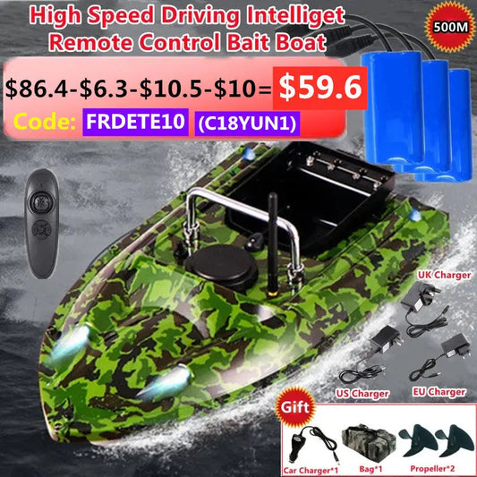 Smart Fixed Speed Cruise Radio Remote Control Fishing Bait Boat 1.5kg  Toys & Games > Toys > Remote Control Toys > Remote Control Boats & Watercraft 576.99 EZYSELLA SHOP