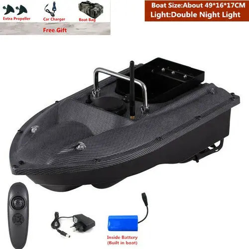 Smart Fixed Speed Cruise Radio Remote Control Fishing Bait Boat 1.5kg Black Toys & Games > Toys > Remote Control Toys > Remote Control Boats & Watercraft 427.99 EZYSELLA SHOP